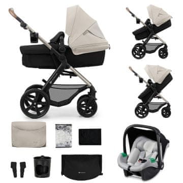 Kinderkraft Kočárek MOOV 2 3IN1 EVA WHEELS