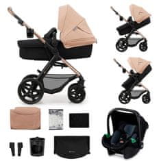 Kinderkraft Kočárek MOOV 2 3IN1 EVA WHEELS bež