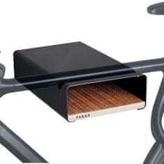 Parax S-Rack L zidni nosač za bicikle, 40 cm, crna/orah
