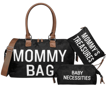 MXM Mommy bag - Crna, set 3 kom