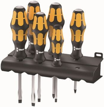 Wera Kraftform set odvijača za udaranje čekićem + vješalica, 6 dijelova - W05018287001