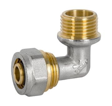 Diamond PEX-AL-PEX koljeno kromirano 1/2*20 muško - D1/2*20, bodljikavo