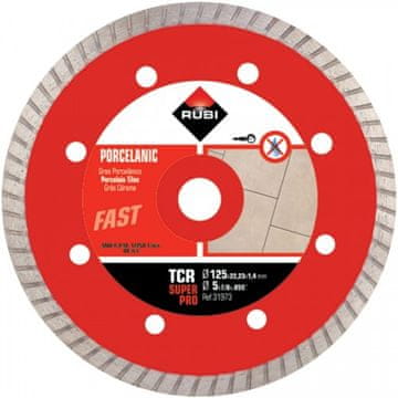 UB+ DIJAMANTNI DISK ZA PORCULANSKE PLOČICE TCR 125MM SUPERPRO - RI 31973