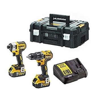 DeWalt KOMPLET ALATA 18V DCD791 + DCF887 2*5.0AH - DW DCK268P2T