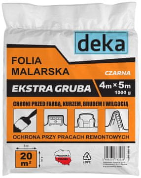 SOLID IZUZETNO DEBELNA CRNA FOLIJA ZA SLIKANJE 4*5M 1000G - D-300-0211