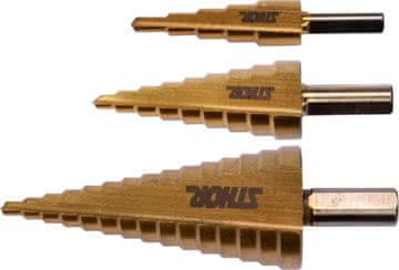 TOYA Set stepenastih svrdala od 3 komada - W-22616