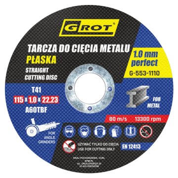 GR RAVNI DISK T1A 115*1.0*22 SET OD 10 - G-553-1110