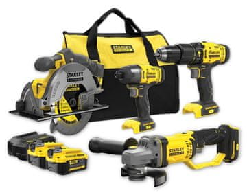 Stanley KOMPLET SFMCD711+SFMCF800+SFMCG400+SFMCS500 V20 2*4.0A - S/SFMCK469M2