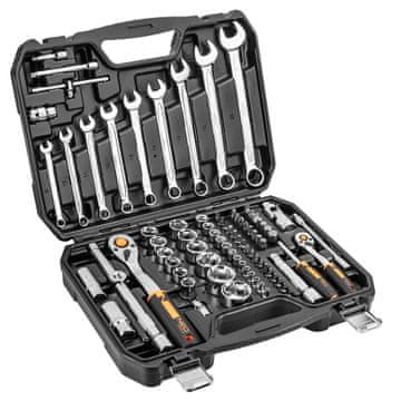 NEO Set nasadnih ključeva 1/4'' 1/2'' 82 dijela - T N10-058