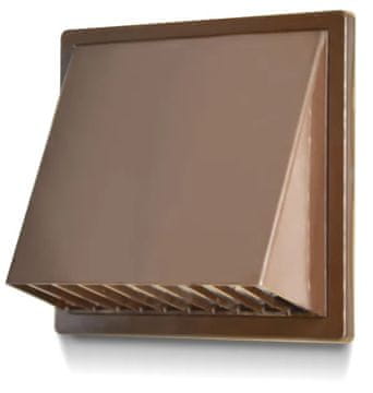 airRoxy Ventilacijska rešetka/izolacija s napom 170*170, FI 150, smeđa - RX 02-370BR