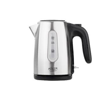 Adler Adler AD 1273 električni kuhalo za vodu, 1 L, 1200 W, crna/kesten/inox