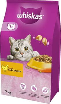 Whiskas WHISKAS Cat Adult Piletina suha hrana 7 kg