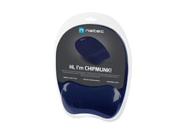 NAT NATEC CHIPMUNK NAVY BLUE podloga za miša s memorijskom pjenom, Crna