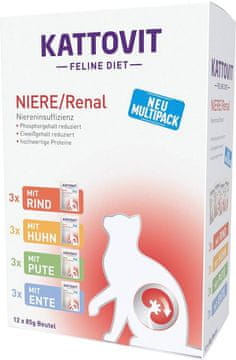 Kattovit KATTOVIT Feline Diet Niere/Renal - mokra hrana za mačke - 12x85g