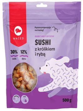 MACED MACED Sushi s patkom i ribom - Poslastica za pse - 500g