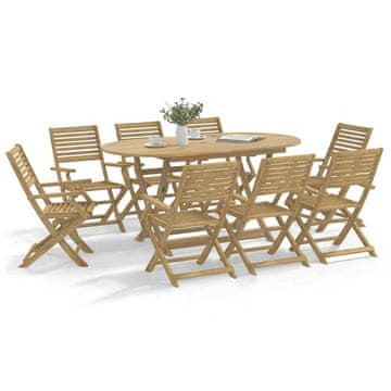 Vidaxl Sklopive vrtne stolice, 6 kom, 54,5 x 61,5 x 86,5 cm, akacija