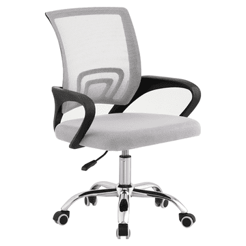 eoshop Uredska stolica DEX 4 NEW, siva/crna, mrežasta, nosivost 100 kg, okretna