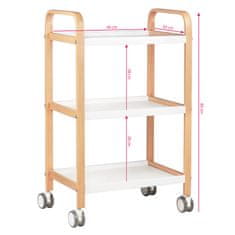 ACTIVESHOP Kozmetički stolić HS-09 drvo - bijeli