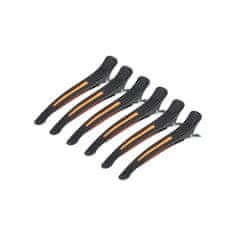 ACTIVESHOP Šnale za kosu za frizere E-13 6 kom. 11,5 cm mix neonske