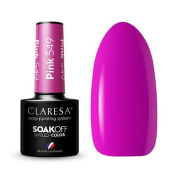 Claresa hibridni lak za nokte roza 549 -5 g