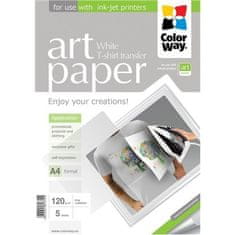 ColorWay | ART | 120 g/m² | A4 | Foto papir za transfer majica (bijeli)