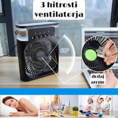 Luniks Stolni ventilator / mini ovlaživač s RGB osvjetljenjem