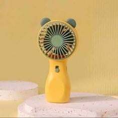 Luniks Prijenosni MINI ventilator s lampom – Žuti