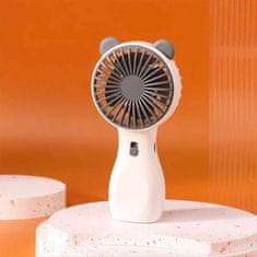 Luniks Prijenosni MINI ventilator s lampom – Beli