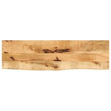 Vidaxl Ploča stola 100x30x2,5 cm Prirodni rub Drvo manga