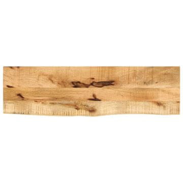 Vidaxl Ploča stola 100x20x3,8 cm Prirodni rub Drvo manga