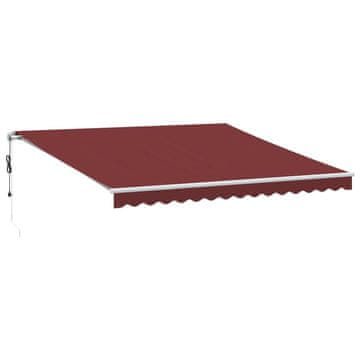 Vidaxl Tenda na automatsko uvlačenje s LED bordo 400x350 cm