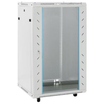 Vidaxl Serverski ormar s kotačima, 18U, 19", IP20, 60x60x100 cm