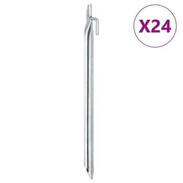 Vidaxl Klinovi za šator, 24 kom, V-oblik, 29,5 cm Ø20 mm, Čelik