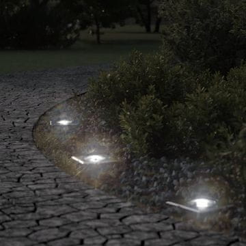 Vidaxl Kvadratne svjetiljke za prilaz Crne 10,5x10,5 cm Aluminijske