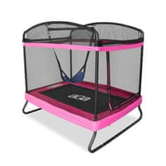 Aga Pravokutna trampolina 122x183 cm Ružičasta