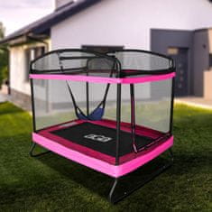 Aga Pravokutna trampolina 122x183 cm Ružičasta