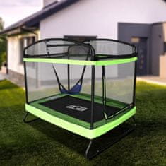 Aga Pravokutna trampolina 122x183 cm Svijetlo zelena