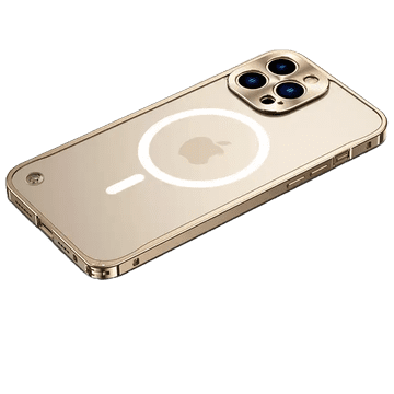 Symfony Metalni magnetski Magsafe poklopac za Apple iPhone 15 Plus, zlatni