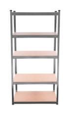 Aga Metalna polica 180x90x40 cm 5 polica Siva