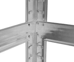 Aga Metalna polica 180x90x40 cm 5 polica Siva