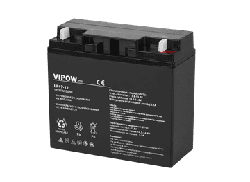 slomart VIPOW gel akumulator AGM 12V 17Ah
