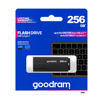 slomart Goodram UME3 USB stick 256GB, USB 3.2, crni