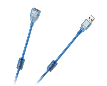 LP Kabel USB 2.0 A-muški - A-ženski produžni 5m zaštita+filter