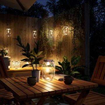Vidaxl Solarne vrtne lampe, staklo, 12 kom, toplo bijelo svjetlo