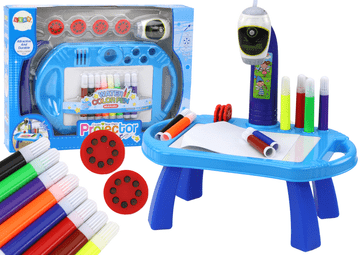 slomart Projektor za crtanje LEAN TOYS sa stalkom, plavi
