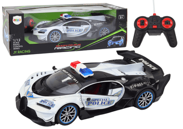 RC policijski automobil na daljinsko upravljanje u mjerilu 1:12, bijele boje
