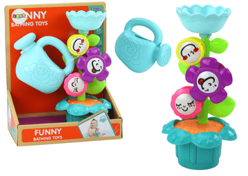 slomart LEAN TOYS Igračka za kupanje - Cvijetići s kanticom