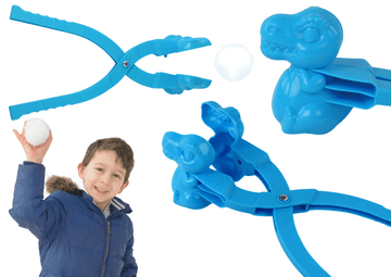 slomart Naprava za izradu snježnih loptica u obliku dinosaura (plava) LEAN TOYS