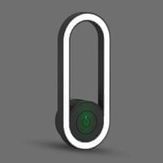 HOME & MARKER® Ultrazvučni odganjalac komaraca, LED svjetlo za spavanje, bez zračenja, protiv insekata, crni | ANTIMOSI