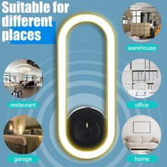 HOME & MARKER® Ultrazvučni odganjalac komaraca, LED svjetlo za spavanje, bez zračenja, protiv insekata, crni | ANTIMOSI